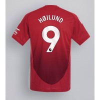 Camisa de Futebol Manchester United Rasmus Hojlund #9 Equipamento Principal 2024-25 Manga Curta